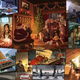Note Genji writing a letter in the upper left-hand corner and Mercy receiving it in the bottom right. Interesting! Also McCree and Sombra hang out? Surprising!